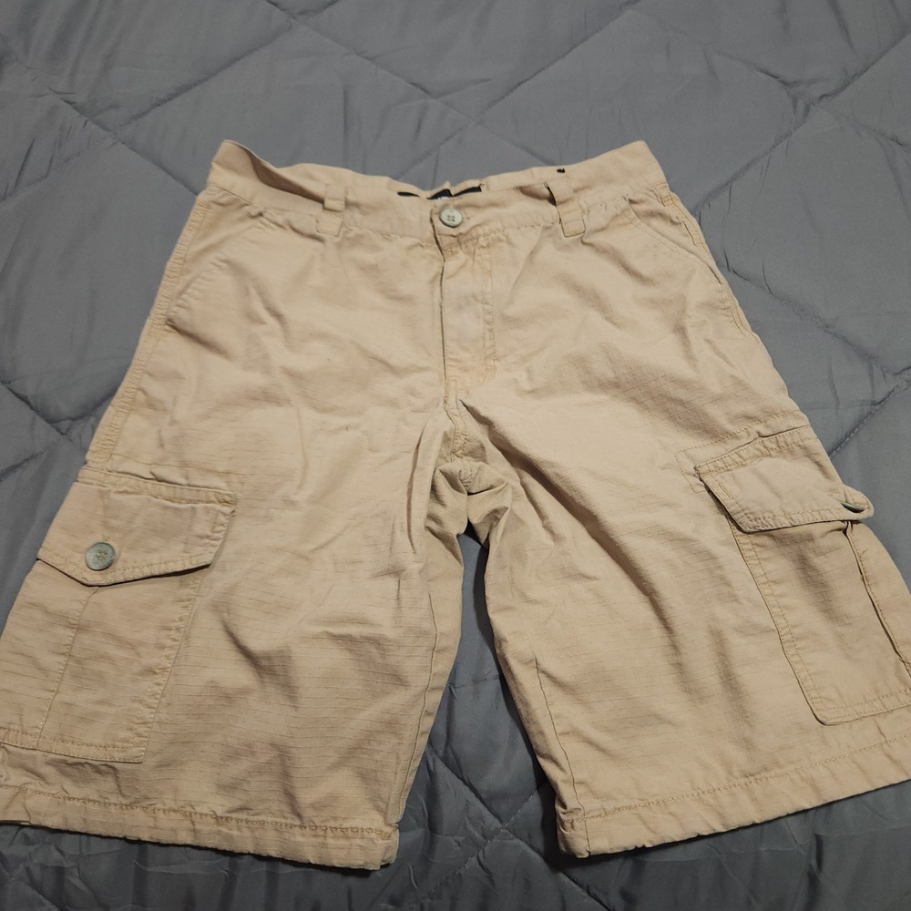 Southpole Cargo Shorts Men's 30 Khaki Cotton Utility Casual Outdoor 100% Cotton